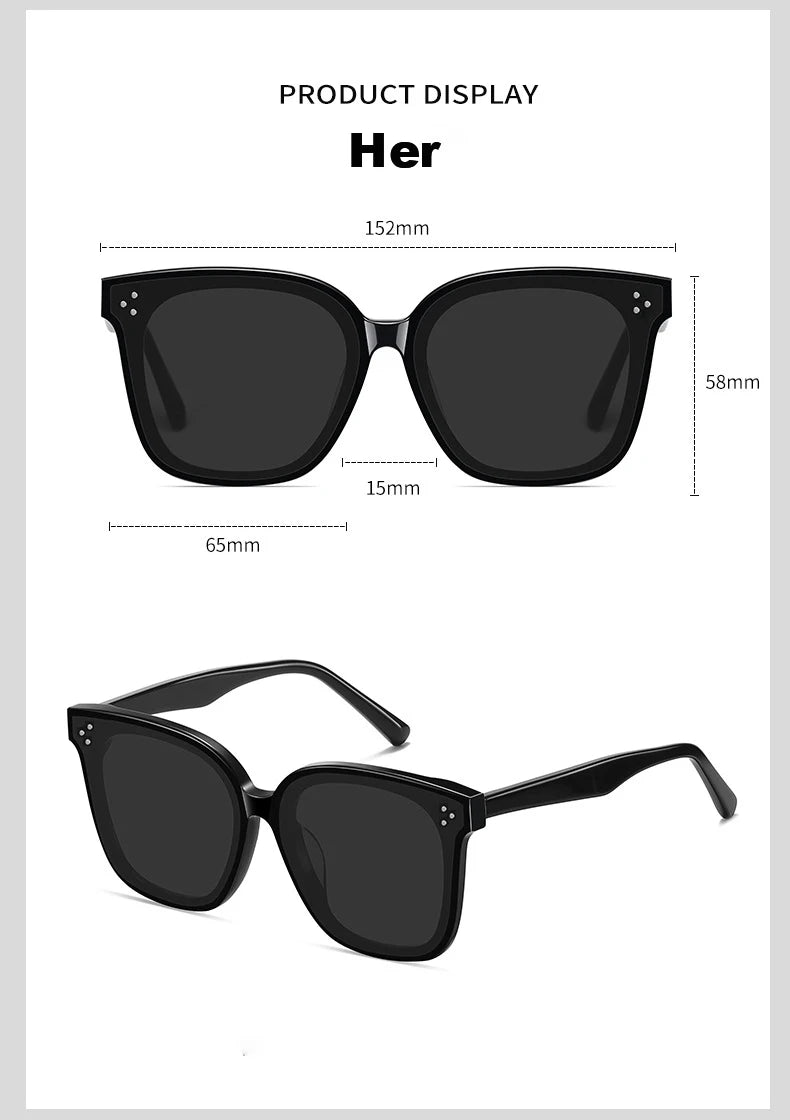 CLLOIO New Trend Sunglasses For Women And Men Simple Design Decorative Glasses  Car Driving Eyewear Unisex Sun Glasses UV400