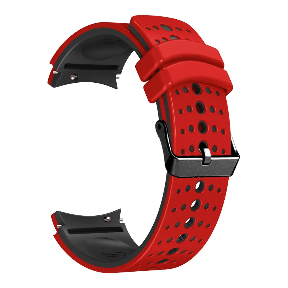 No Gap Silicone Strap for Samsung Galaxy Watch  6/5/4 44mm 40mm 6/4 Classic 47mm 46mm Breathable Band Watch 5 Pro 45mm 4 Classic