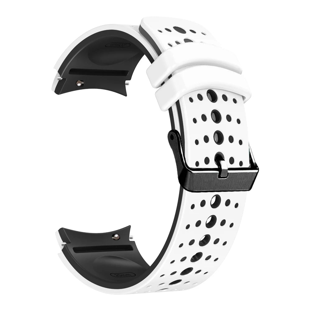 No Gap Silicone Strap for Samsung Galaxy Watch  6/5/4 44mm 40mm 6/4 Classic 47mm 46mm Breathable Band Watch 5 Pro 45mm 4 Classic