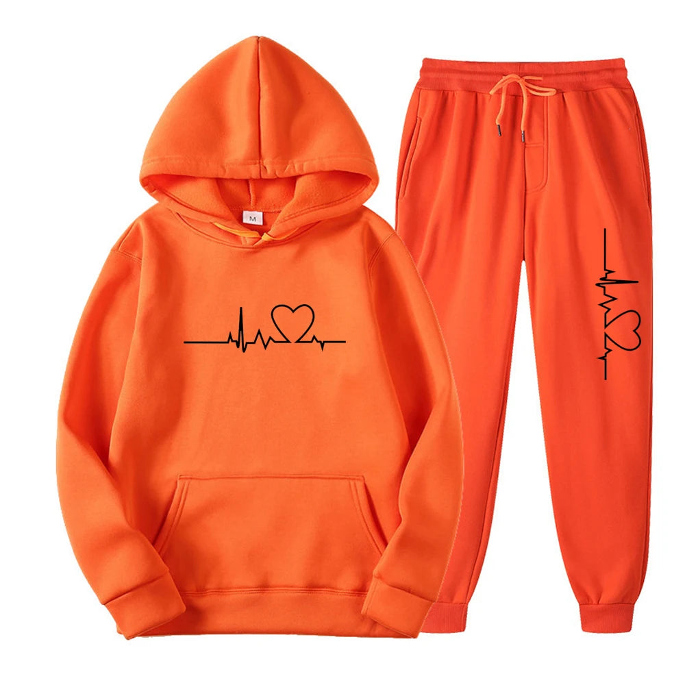 2024fashion Men's and women's hooded sweatshirt sweatpants set sportswear branded sweater clothing 2 pieces nike joggers men