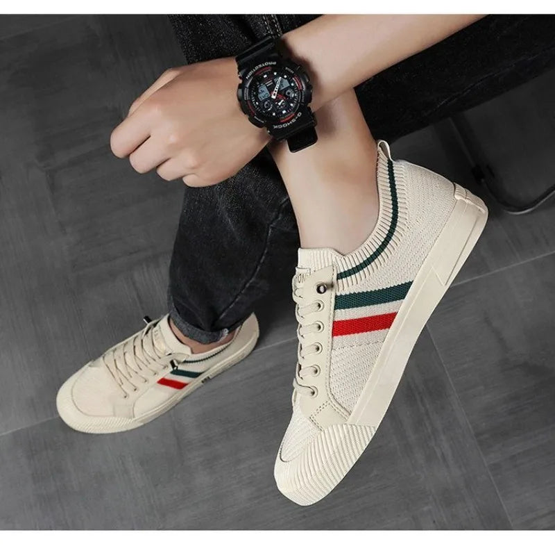 Luxury Men's Sneakers Casual Anti-Slip Flats Sports Shoes Original Replicas Brands Sneakers Light Mesh Breathable Male Sneakers