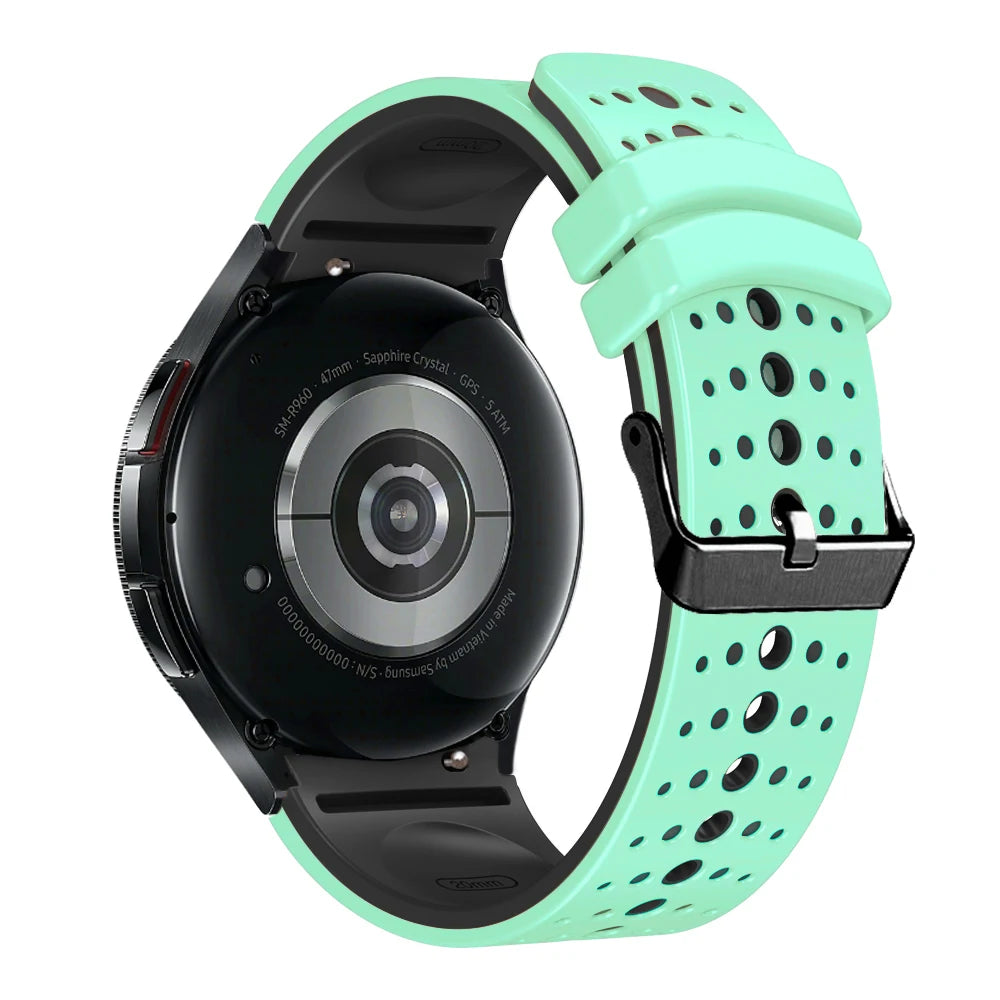 No Gap Silicone Strap for Samsung Galaxy Watch  6/5/4 44mm 40mm 6/4 Classic 47mm 46mm Breathable Band Watch 5 Pro 45mm 4 Classic