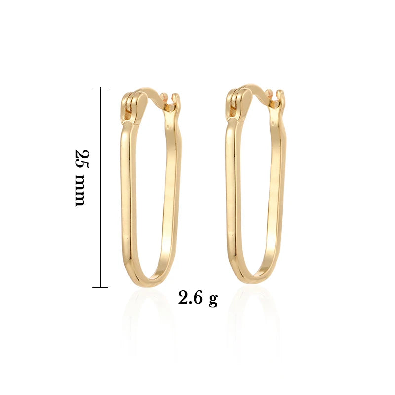 CRMYA Gold Silver Filled 16mm 14mm 12mm Flower Higgle Earring CZ Zircon Hoop Earrings For Women Girls Jewelry Wholesale