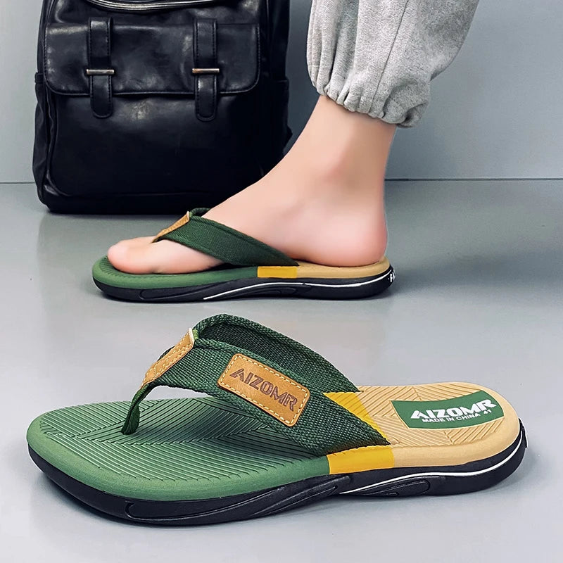 New Summer Sandals Shoes  Men Flip Flops High Quality Beach Sandals Non-slip Casual Shoes Man Slippers Sandalias