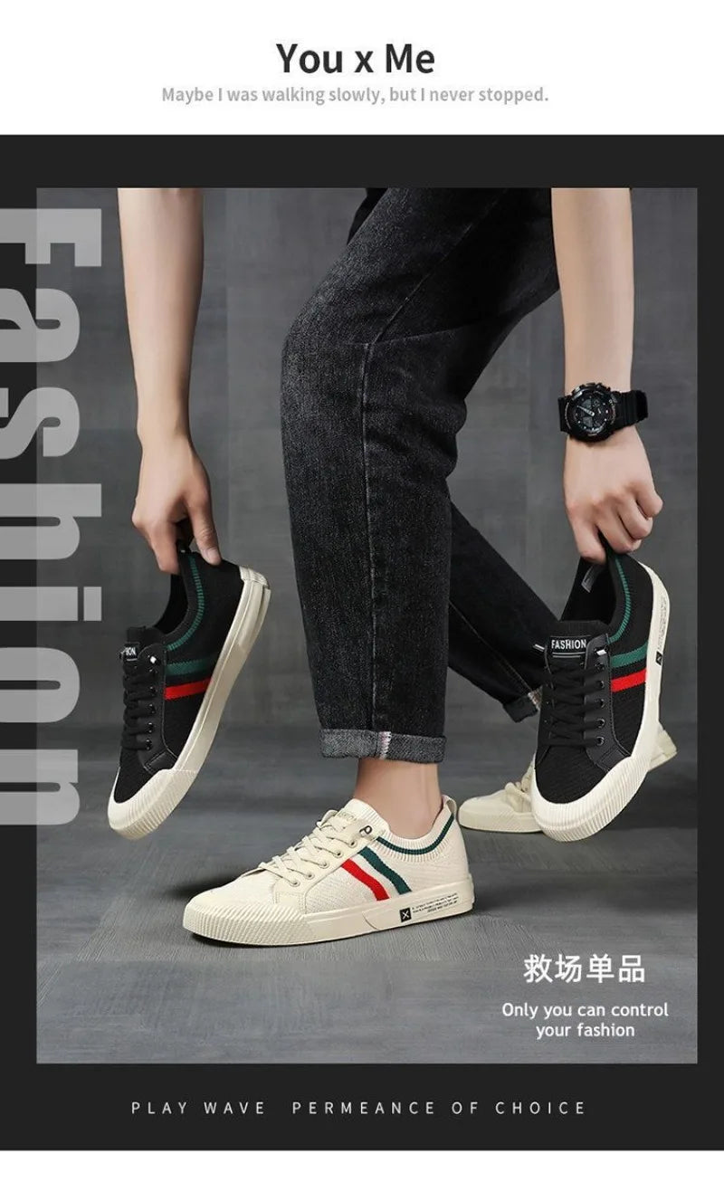 Luxury Men's Sneakers Casual Anti-Slip Flats Sports Shoes Original Replicas Brands Sneakers Light Mesh Breathable Male Sneakers