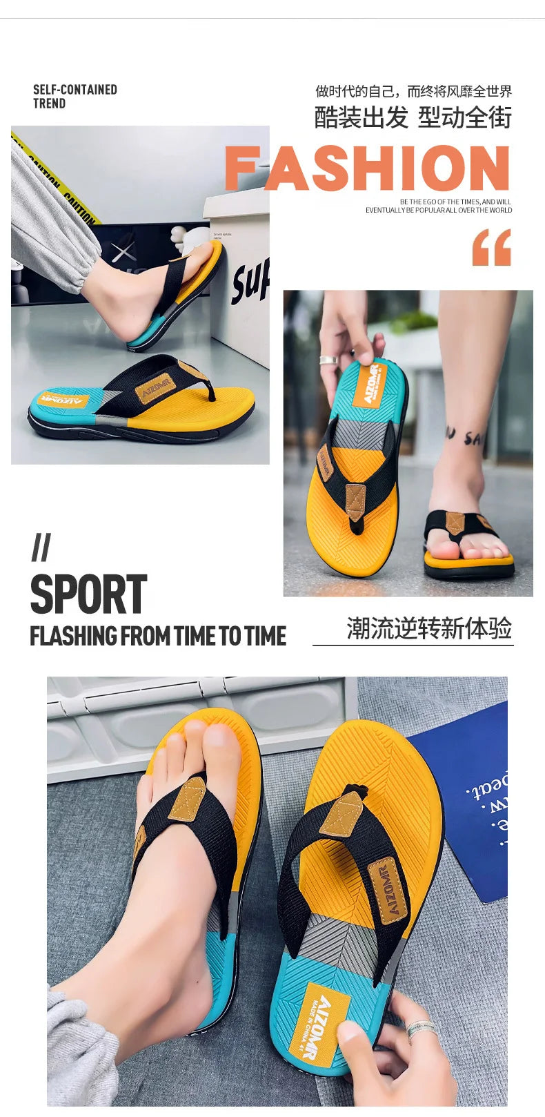 New Summer Sandals Shoes  Men Flip Flops High Quality Beach Sandals Non-slip Casual Shoes Man Slippers Sandalias