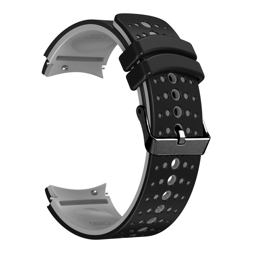 No Gap Silicone Strap for Samsung Galaxy Watch  6/5/4 44mm 40mm 6/4 Classic 47mm 46mm Breathable Band Watch 5 Pro 45mm 4 Classic