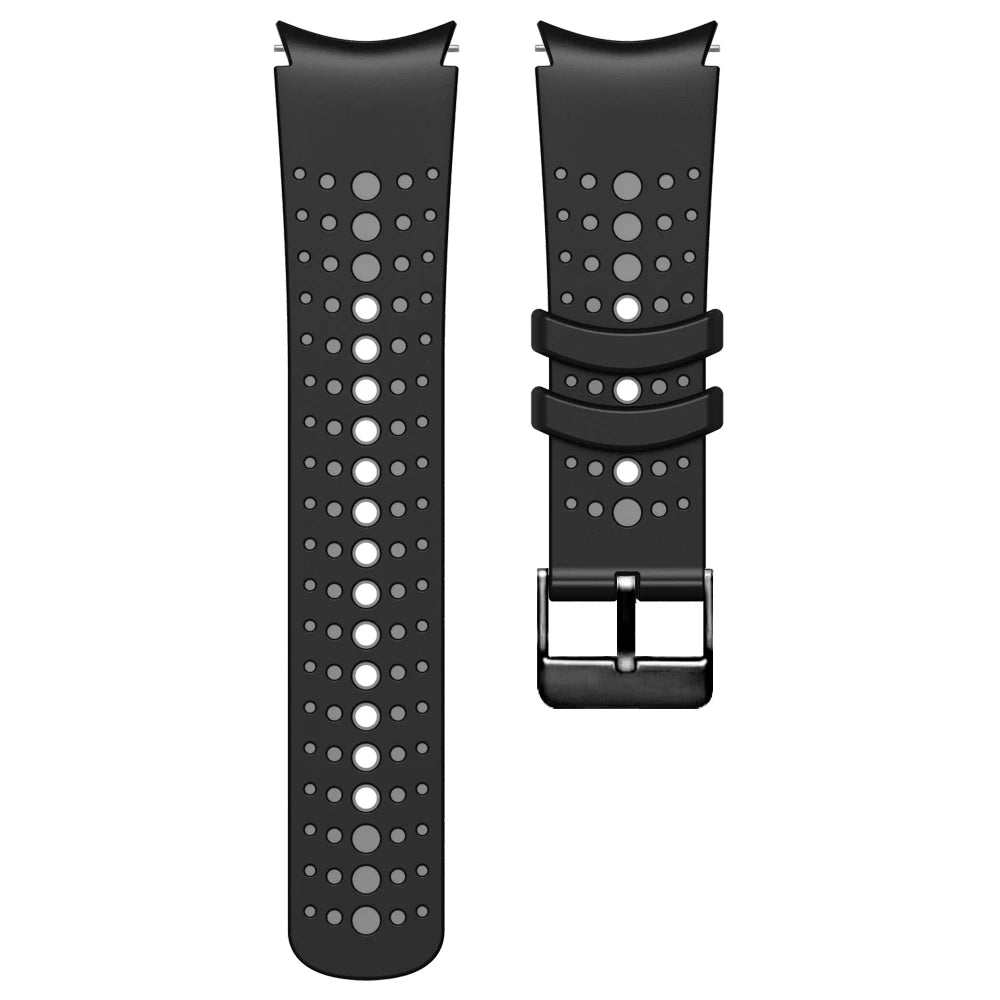 No Gap Silicone Strap for Samsung Galaxy Watch  6/5/4 44mm 40mm 6/4 Classic 47mm 46mm Breathable Band Watch 5 Pro 45mm 4 Classic