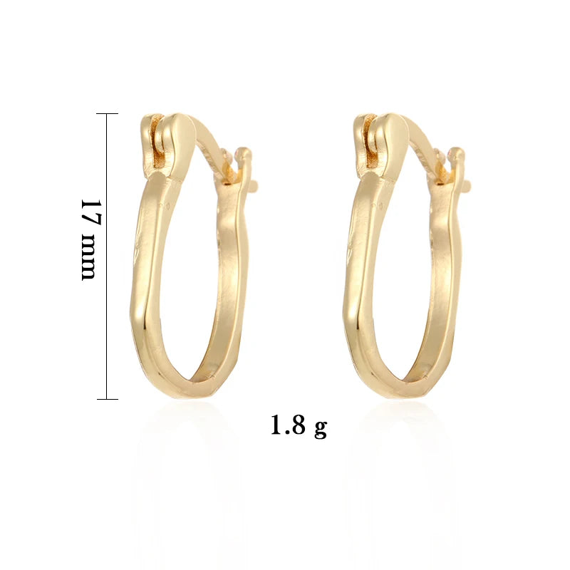 CRMYA Gold Silver Filled 16mm 14mm 12mm Flower Higgle Earring CZ Zircon Hoop Earrings For Women Girls Jewelry Wholesale