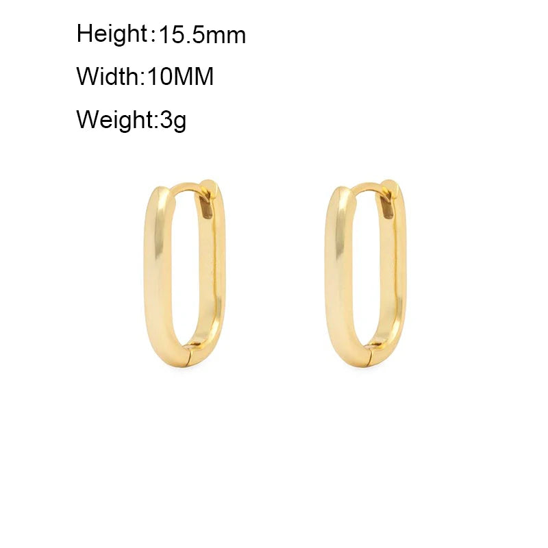 CRMYA Gold Silver Filled 16mm 14mm 12mm Flower Higgle Earring CZ Zircon Hoop Earrings For Women Girls Jewelry Wholesale