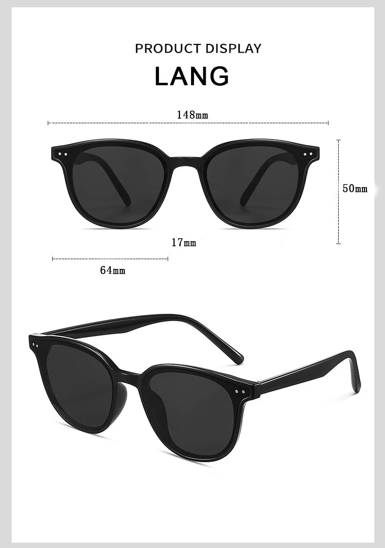 CLLOIO New Trend Sunglasses For Women And Men Simple Design Decorative Glasses  Car Driving Eyewear Unisex Sun Glasses UV400