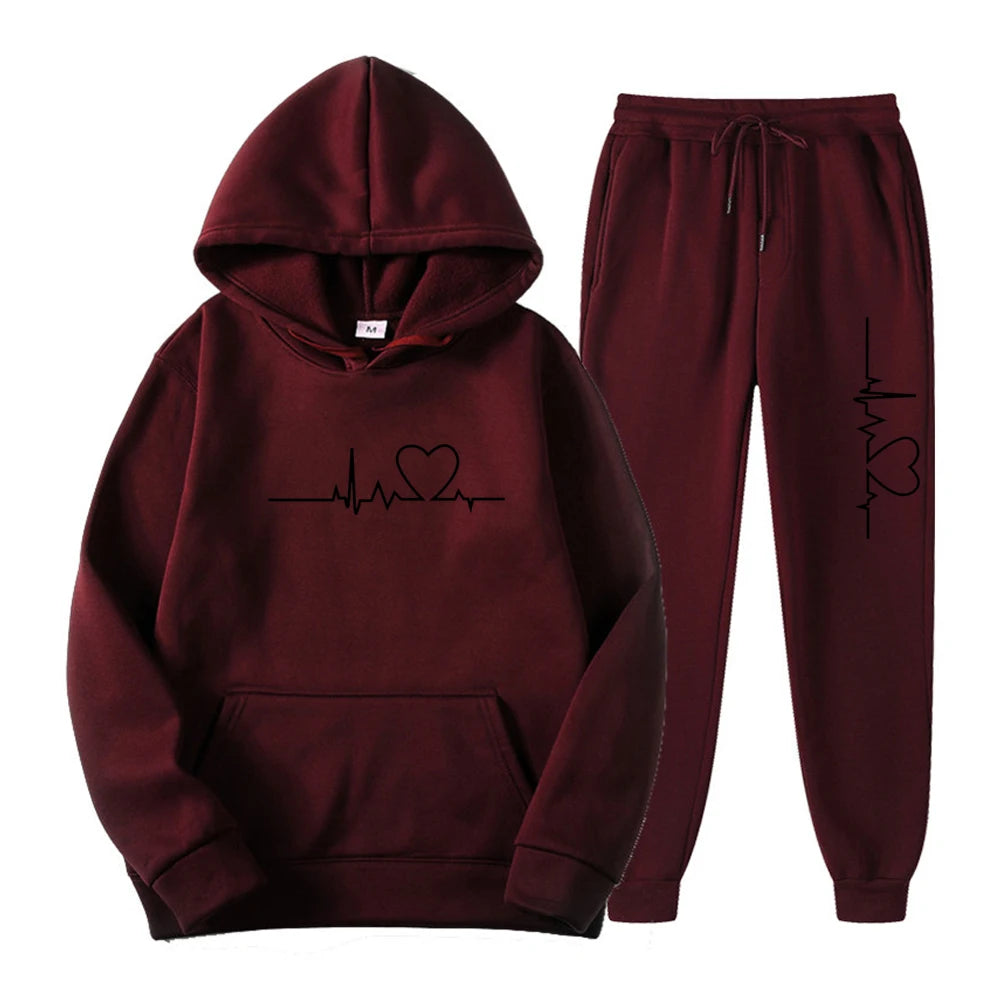 2024fashion Men's and women's hooded sweatshirt sweatpants set sportswear branded sweater clothing 2 pieces nike joggers men