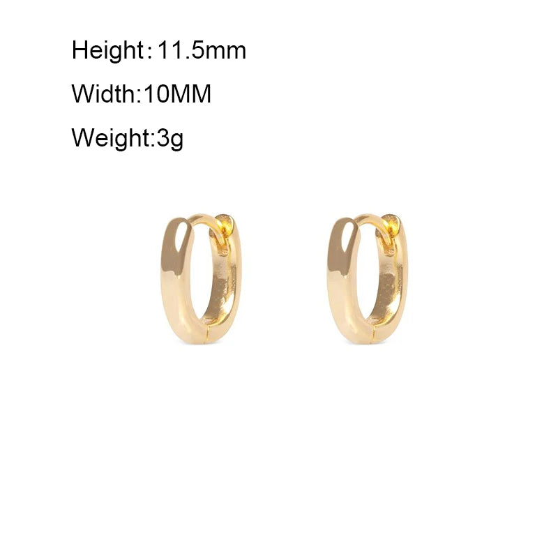 CRMYA Gold Silver Filled 16mm 14mm 12mm Flower Higgle Earring CZ Zircon Hoop Earrings For Women Girls Jewelry Wholesale