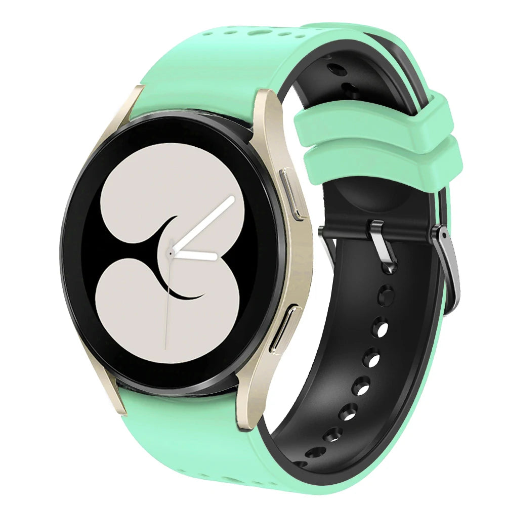 No Gap Silicone Strap for Samsung Galaxy Watch  6/5/4 44mm 40mm 6/4 Classic 47mm 46mm Breathable Band Watch 5 Pro 45mm 4 Classic