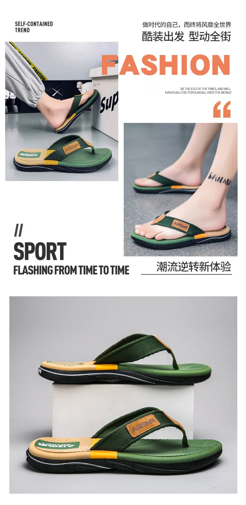 New Summer Sandals Shoes  Men Flip Flops High Quality Beach Sandals Non-slip Casual Shoes Man Slippers Sandalias