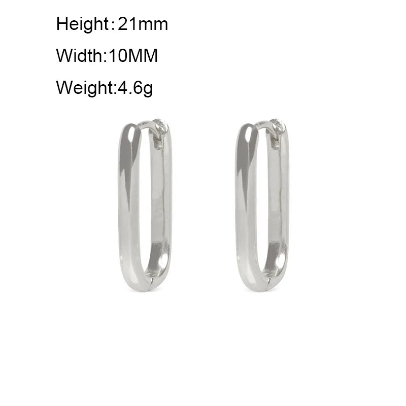 CRMYA Gold Silver Filled 16mm 14mm 12mm Flower Higgle Earring CZ Zircon Hoop Earrings For Women Girls Jewelry Wholesale