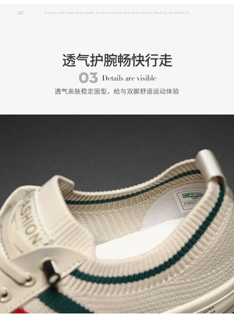 Luxury Men's Sneakers Casual Anti-Slip Flats Sports Shoes Original Replicas Brands Sneakers Light Mesh Breathable Male Sneakers