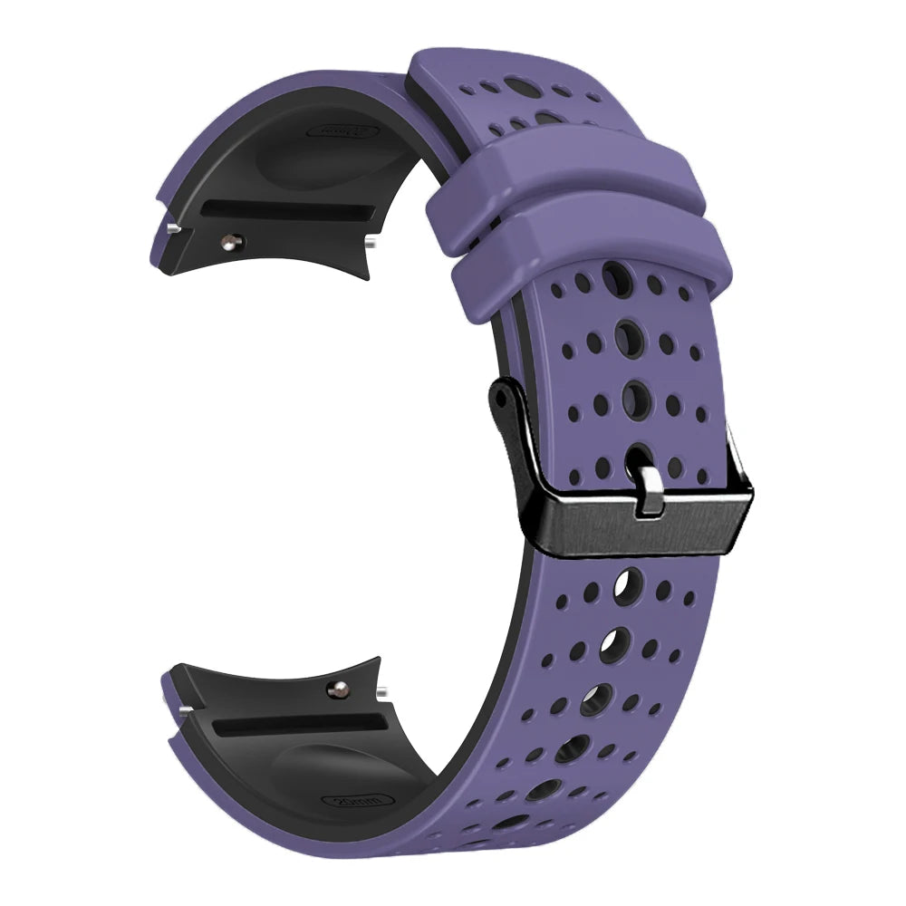 No Gap Silicone Strap for Samsung Galaxy Watch  6/5/4 44mm 40mm 6/4 Classic 47mm 46mm Breathable Band Watch 5 Pro 45mm 4 Classic