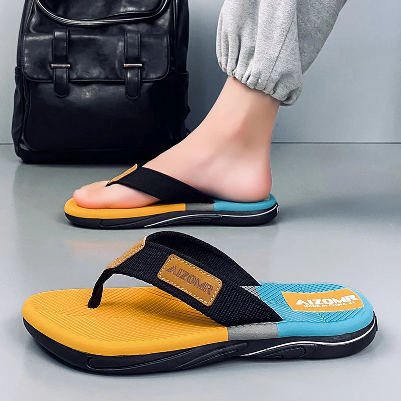 New Summer Sandals Shoes  Men Flip Flops High Quality Beach Sandals Non-slip Casual Shoes Man Slippers Sandalias