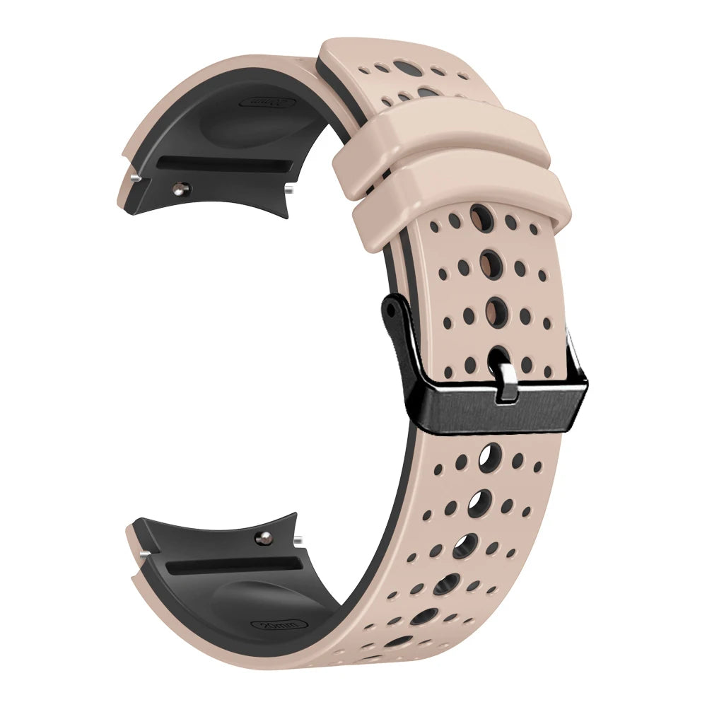 No Gap Silicone Strap for Samsung Galaxy Watch  6/5/4 44mm 40mm 6/4 Classic 47mm 46mm Breathable Band Watch 5 Pro 45mm 4 Classic