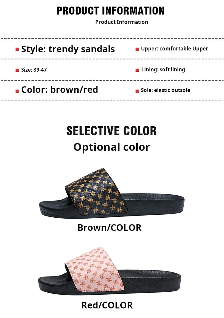 Men Sandals Flip Flops Man Slippers Solid Color Simple Non-Slip Soft Sole Comfortable Shower Slippers Outdoorf Couple Shoes